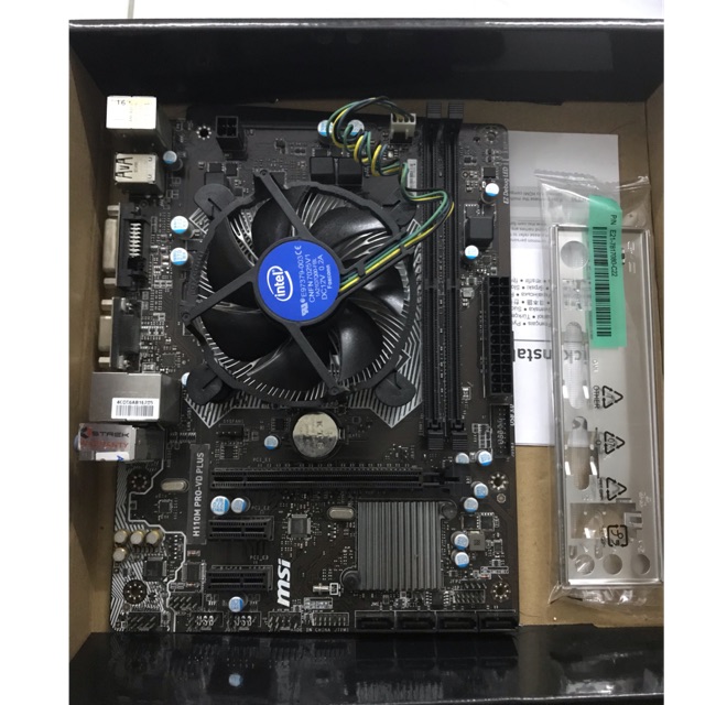 ชุด1151 cpu g4560+mb msi h110m สภาพใหม่ๆ  มีฝาหลัง
