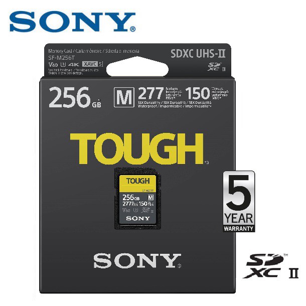 Sony 256GB SDXC UHS-II M-Series 277MB/s TOUGH
