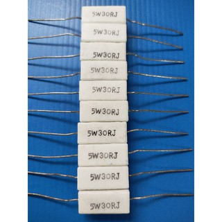 R กระเบื้อง ตัวต้านทาน 5 W 30 Ohm (แพ็ค 10 ตัว)