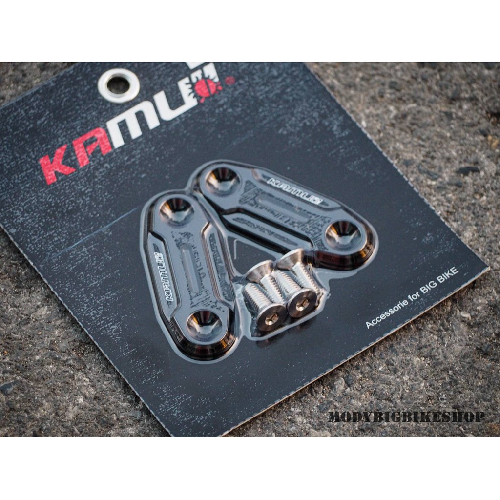 NINJA400 แผ่นปิดรูกระจก งานKAMUI