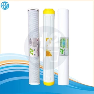 Aquatek ไส้กรองตู้น้ำหยอดเหรียญ 3 ขั้นตอน 20 นิ้ว ไส้กรองน้ำครบชุด ได้3ไส้ PP/CTO/Resin ยี่ห้อ iFresh Unipure Hydromax