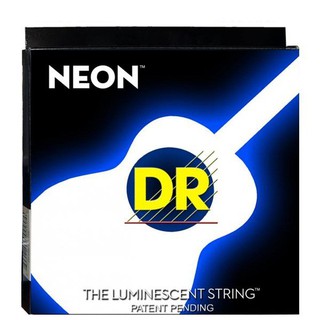 สายกีต้าร์โปร่ง เบอร์ 12 DR Strings แบบเคลือบเรืองแสง รุ่น NWA-12 - สีขาว