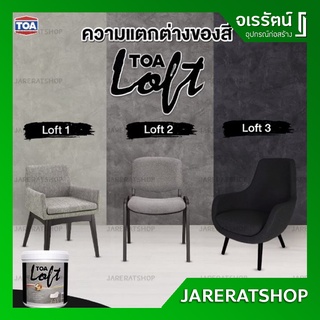 TOA LOFT สีลอฟท์ ทาผนัง **ยกเซ็ท BOX SET** ภายใน และ ภายนอก - ปูนขัดมัน ปูนเปลือย สีปูนขัดมัน