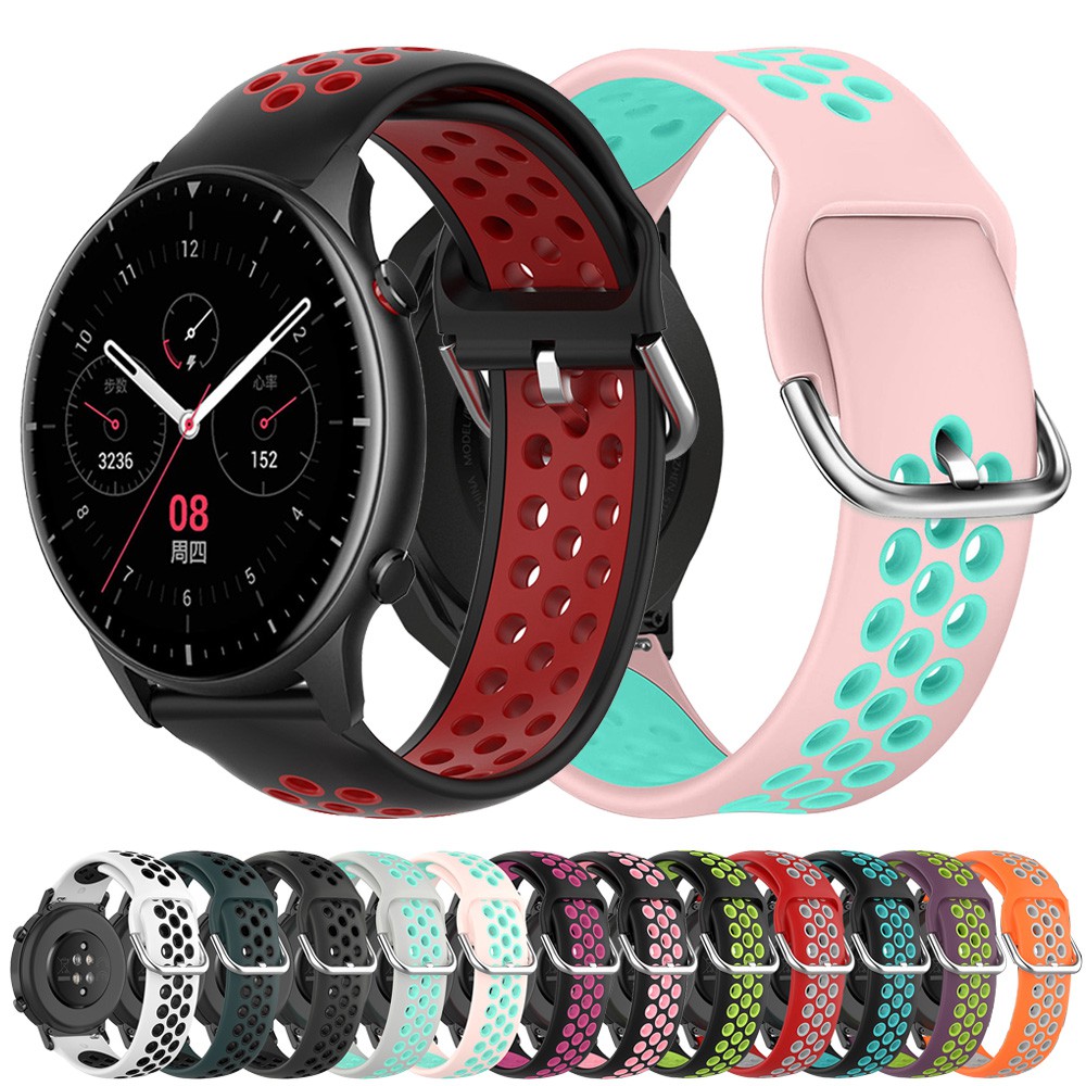 สายซิลิโคนทดแทนขนาด 22 มม. สําหรับ Huami Amazfit GTR 4 3 Pro GTR2 / Balance / Cheetah Pro / Pace / GTR 47mm