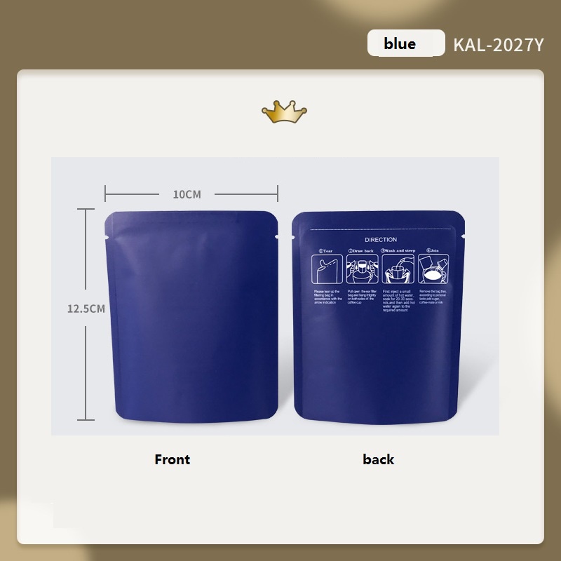 100 ชิ้นพิมพ์/ธรรมดาคราฟท์กาแฟหยดถุงบรรจุภัณฑ์ - รูปที่ 2