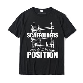 เสื้อยืด ผ้าฝ้าย พิมพ์ลาย Scaffolder Position Scaffold Builder 3 มิติ สําหรับผู้ชายS-5XL