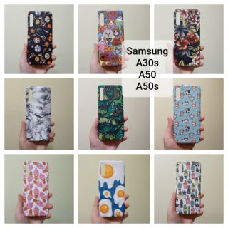 เคสแข็ง Samsung A30s A50 A50s เคสไม่คลุมรอบนะคะ เปิดบน เปิดล่าง (ตอนกดสั่งซื้อ จะมีให้เลือกลายก่อนชำระเงินค่ะ)