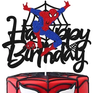 ตัวละครธีม Spider Man Avenger สําหรับตกแต่งเค้กวันเกิด