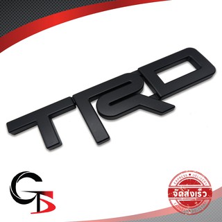 Logo โลโก้ "TRD" size L สูง 7.5 cm สีดำ สำหรับ Toyota Hilux Revo, Rocco ปี 2014-2018