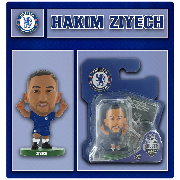 โมเดลนักฟุตบอล SoccerStarz ลิขสิทธิ์แท้จากสโมสร Chelsea - Hakim Ziyech 2021