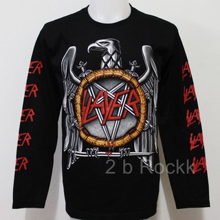 เสื้อวง Slayer เสื้อยืด เสื้อ แขนยาว สเลเยอร์ size ยุโรป LS05