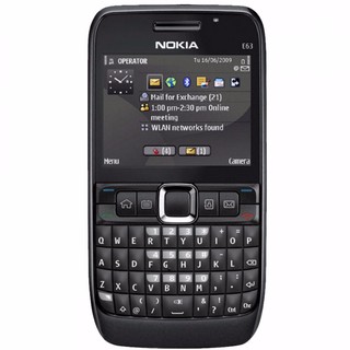 โทรศัพท์มือถือโนเกียปุ่มกด NOKIA  E63  (สีดำ) 3G/4G รุ่นใหม่2020