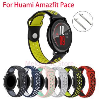 สายนาฬิกาข้อมือ ยางซิลิโคน สำหรับ Huami Amazfit Pace A1602 Smart Watch ขนาด 22 มม. 20 สี