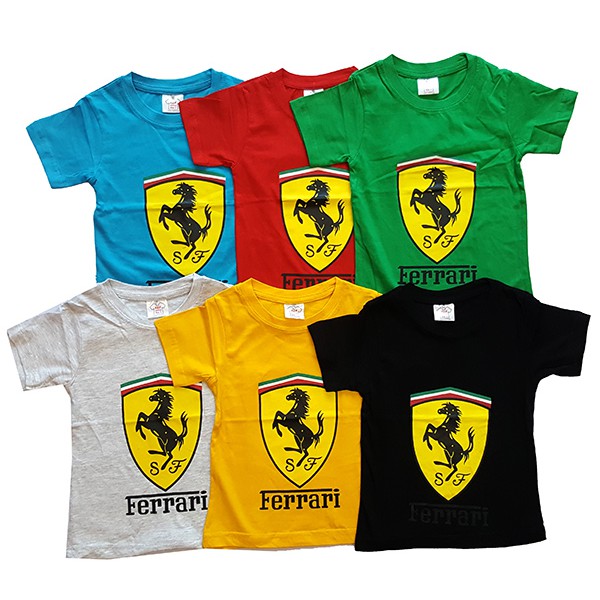 Ferrari เสื้อเชิ้ตเด็กผู้ชาย (2Y, 3Y, 4Y, 5Y) - สุ่มสี