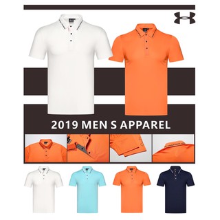 NEW Collection UA Brand New 2019 Mens Golf Shirt 👕 เสื้อกีฬา เสื้อกอล์ฟ สำหรับสุภาพบุรุษ- (YFB009)