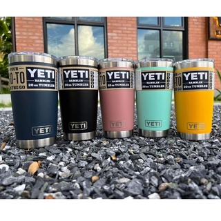 แก้ว Yeti Rambler ของแท้ 100% ขนาด 20oz Tumbler  **มีรับประกัน 1 ปี ฝาแม่เหล็กสไลด์**