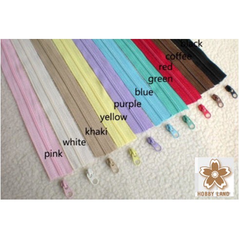 ซิปตัดไนล่อน เบอร์ 3 ยาว 90 ซม. (ไม่มีหัวซิป)