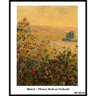 โปสเตอร์วอลเปเปอร์ติดผนังลายดอกไม้ "Monet Flower" 35x46ซม.