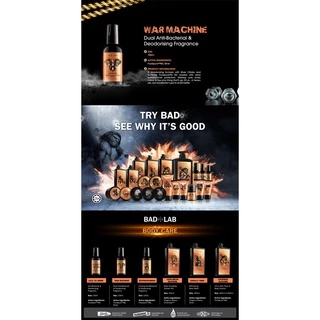 แบดแล็บ สเปรย์น้ำหอมระงับกลิ่นกาย วอร์แมชชีน ดูอัล-แอคชั่น แอนด์ ดีโอโดไรซิ่ง เฟรเกรินซ์ 100ml BL80140S