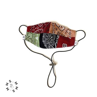 Mr.895 Fabric Mask ลาย Bandana สี Multicolor