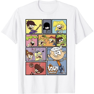 เสื้อยืดผ้าฝ้าย ไอเทมเด็ด!!เสื้อยืด พิมพ์ลายโลโก้ The Loud House Portrait สําหรับครอบครัว และผู้ใหญ่