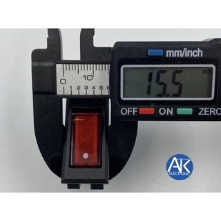 สวิทซ์ สวิทซ์ SW กระดกไฟ AC220V มีไฟ สีแดง 3 ขา เปิด/ปิด (ON/OFF)