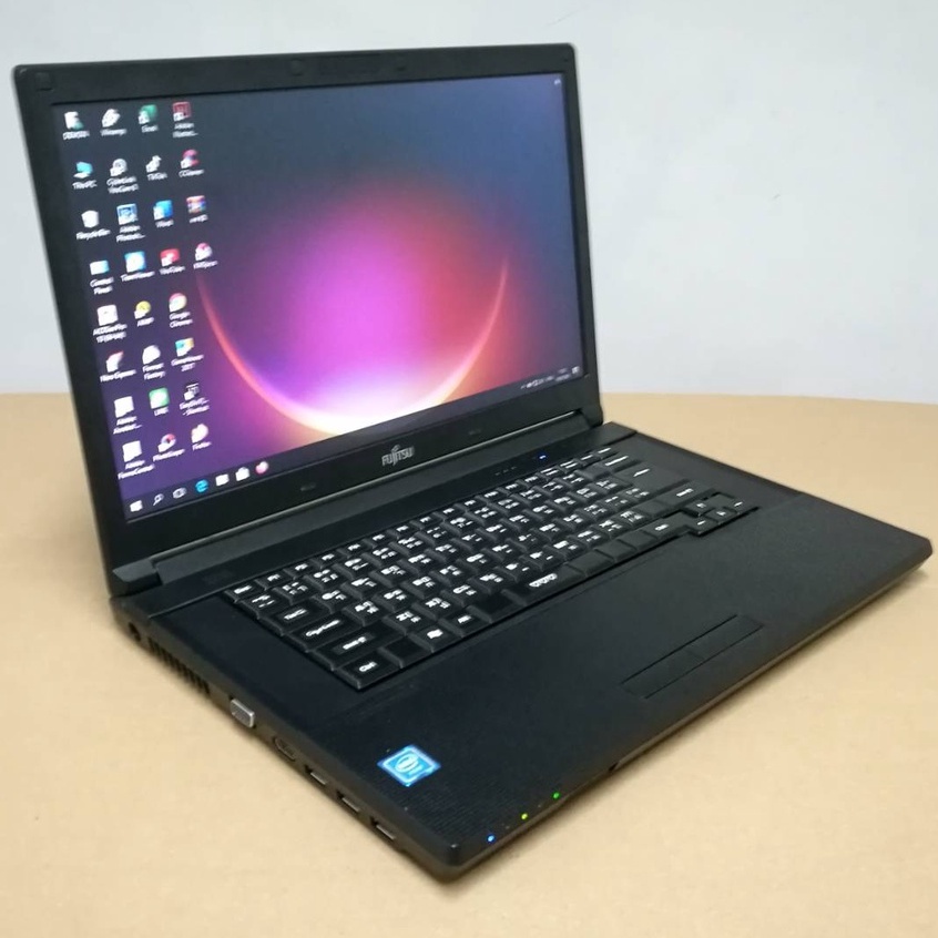 โน๊ตบุ๊คมือสอง Notebook Fujitsu A576 Cpu 3855(RAM:4GB/HDD:500GB) ขนาด15.6 นิ้ว ดูหนังฟังเพลงทำงานได้