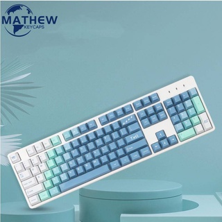 GMK YEETI Keycap ปุ่มกดคีย์บอร์ด 129 คีย์ PBT 61 64 68 87 96 980 104 108