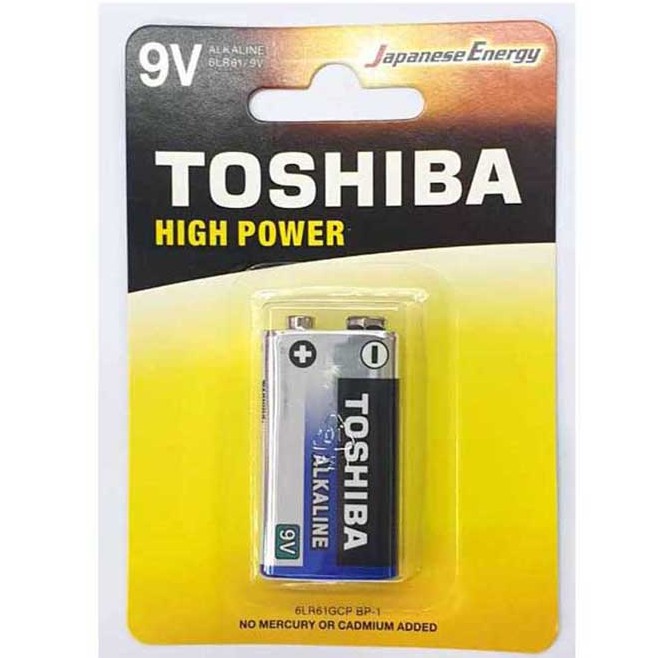 ถ่าน 9V Alkaline Toshiba ของใหม่ ของแท้