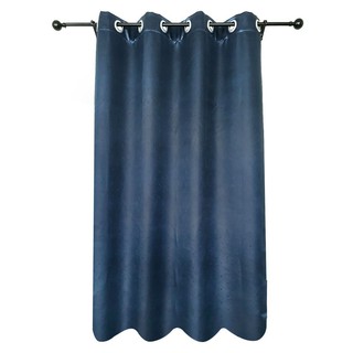 Door curtain CURTAIN BREW UV 135X220 BLUE HLS Curtains, blinds Home &amp; Furniture ผ้าม่านประตู ผ้าม่าน EYELET HOME LIVING