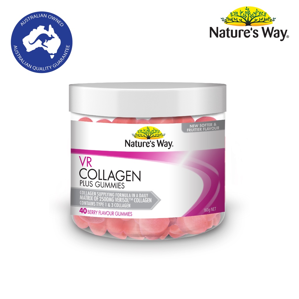 Nature's Way VR Collagen Gummies เนเจอร์สเวย์ วีอาร์ คอลลาเจน กัมมี่ (40 เม็ด)