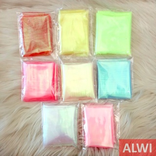 ผ้าเรยอน ขนาด 25x25 ซม. สีรุ้ง สําหรับ Sabiki Egi Assist Apollo