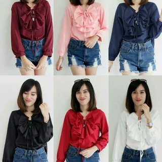 เสื้อทำงาน เสื้อแฟชั่น K8965