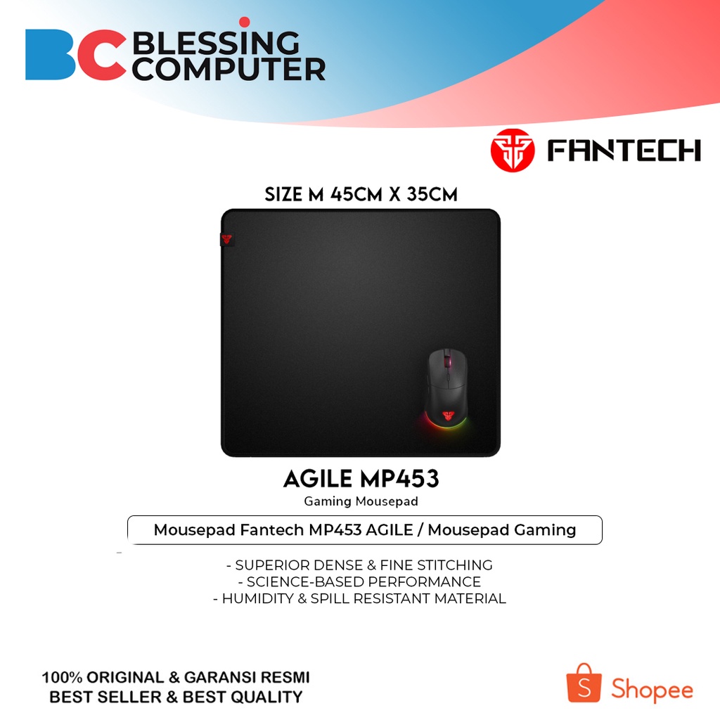 Fantech MP453 AGILE แผ่นรองเมาส์เกมมิ่ง ไซส์ L