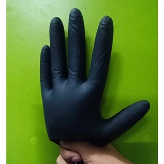 ถุงมือ ไนไตรสีดำ ไม่มีแป้ง หนา เหนียว (สินค้าจำกัดหมดแล้วหมดเลย)