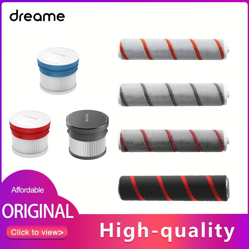 ของแท้ Original Dreame V10 V11 V9 V9B V12 HEPA Filter Roller Brush Replacement Parts for Dreame Handheld Vacuum Cleaner Floor Brush