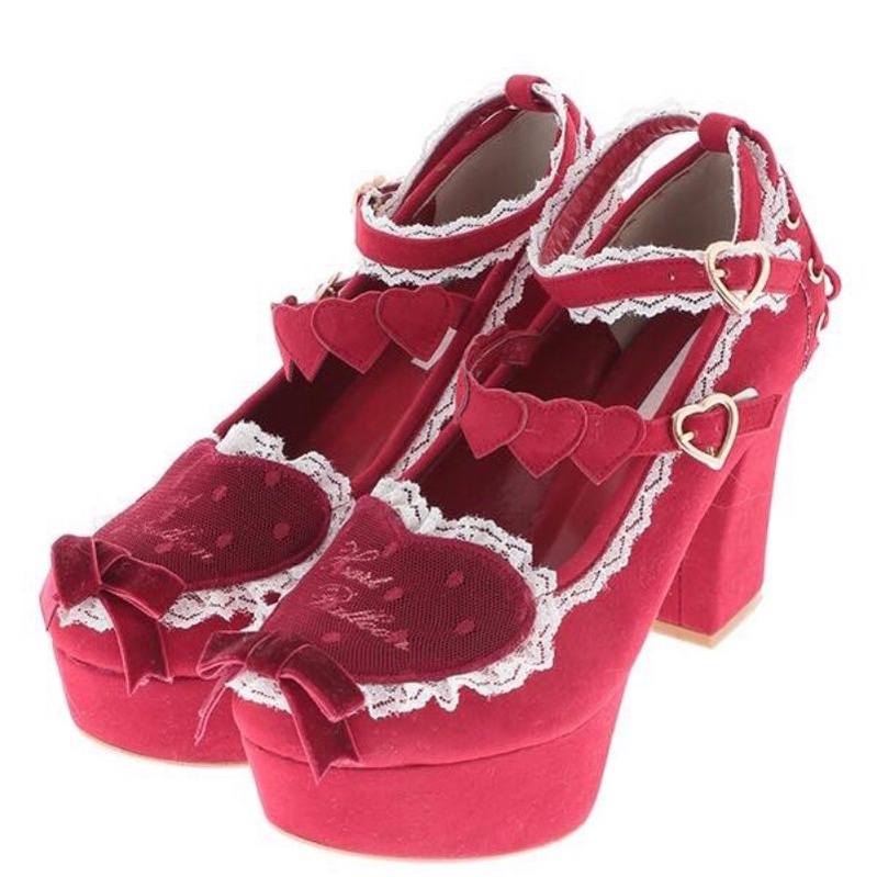 lizlisa​ velvet​ heart​ lolita​ shoes​ รองเท้าโลลิต้าลิซลิซ่า