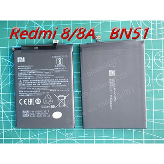 ราคาถูกสุดแบตเตอรี่แท้Xiaomi Redmi8/Redmi8A BN51แบตเตอรี่ Xiaomi Redmi 8/Redmi 8A(BN51) battery สินค้าพร้อมส่งในไทย