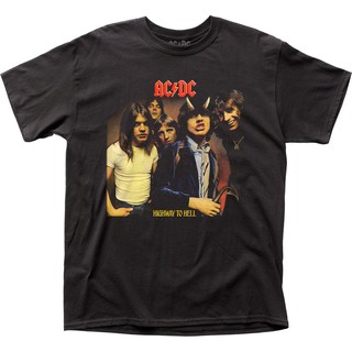 เสื้อยืดลายกราฟฟิก AC DC higway To Hell LP สีดำ