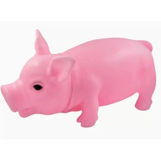 firstbuy_ยางบีบ หมูยางบีบ มีเสียงร้อง สีชมพู