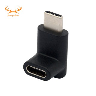 ☀Stock☀90 Degree Type C Adapter, USB C Male to Female Adapter Upw