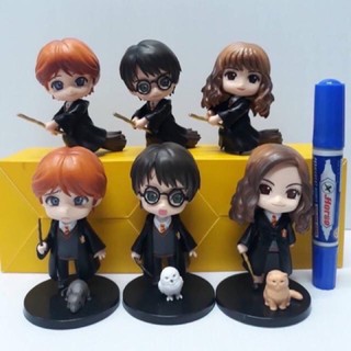 โมเดลเซ็ต 6 ตัว แฮรี่พอตเตอร์ แฮร์รี่ harry potter สูง 10 cm ukp