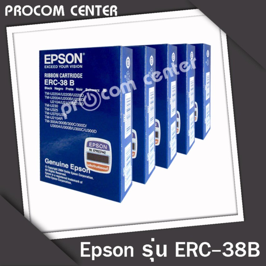 Epson ตลับหมึกแท้ Epson รุ่น ERC-38B แพ็ค 5 ตลับ | Shopee Thailand