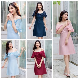 ชุดเดรส AD 405 Off Shoulder Princess Dress By Adora.Brandofficial