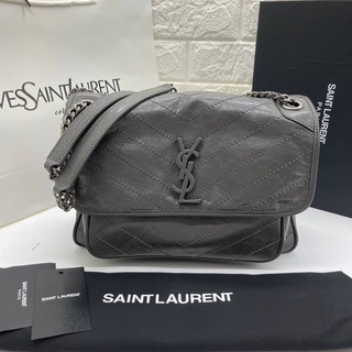 Saintlaurent niki Size 27cm สีเทา