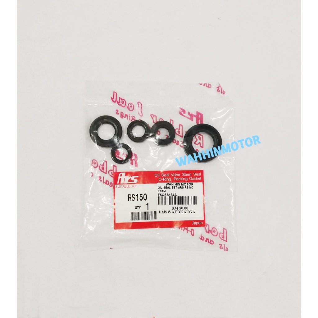 JAPAN ARS YAMAHA RS150 V1 V2 ซีลน้ํามันวาล์ว STEM SEAL O RING PACKING GASKET COMPLETE SET