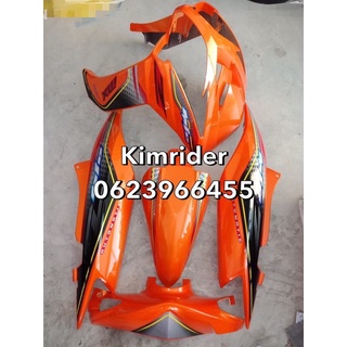 ชุดสี ยามาฮ่ามีโอ มีโอ 2 ตา เฟรม Yamaha Mio MX115 ไฟหน้า 2 ตา รถปี 2008-2010 จำนวน 5 ชิ้น สีส้มZ