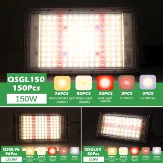 ไฟปลูกต้นไม้ Full Spectrum LED Grow Light 50W 100W ไฟปลูก ไฟส่องต้นไม้ สําหรับปลูกพืชเรือนกระจก พร้อมขาตั้ง ปลั๊ก 1 เมตร