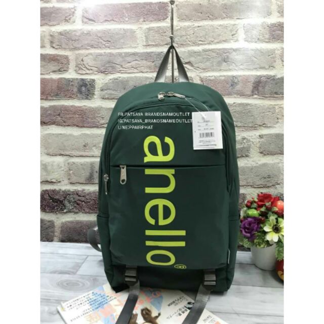 New Collection 2018!! Anello Big Logo Print Daypack  แท้💯outlet มาแล้วคร้า กับกระเป๋าเป้รุ่นใหม่ล่าสุด