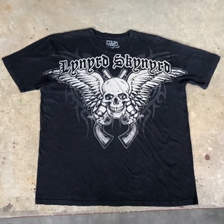 vtg.T-Shirt OVP ด้านหน้า เสื้อวง LYNYRD SKYNYRD 2007 MADE IN LESOTHO Sz.XL 100% COTTON